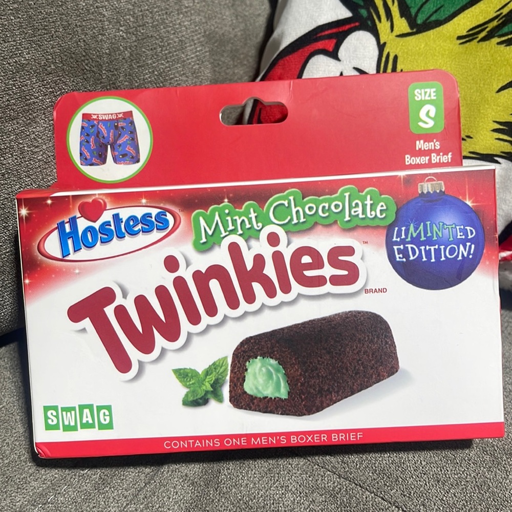 ☠️☠️Swag Hostess Mint Chocolate Twinkies LiMINTed Edition Boxers☠️☠️